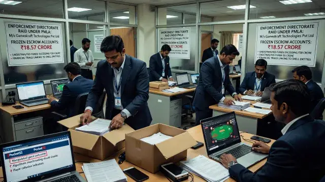 ED Raids Gaming Firms in ₹1,000 Crore Money Laundering Probe