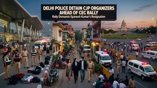 Delhi Detains Protest Organizers Ahead of Second CEC Rally