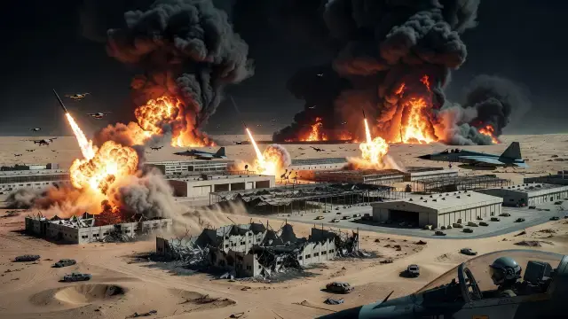 Footage Reveals Scale of Iranian Strikes on Kuwait Base